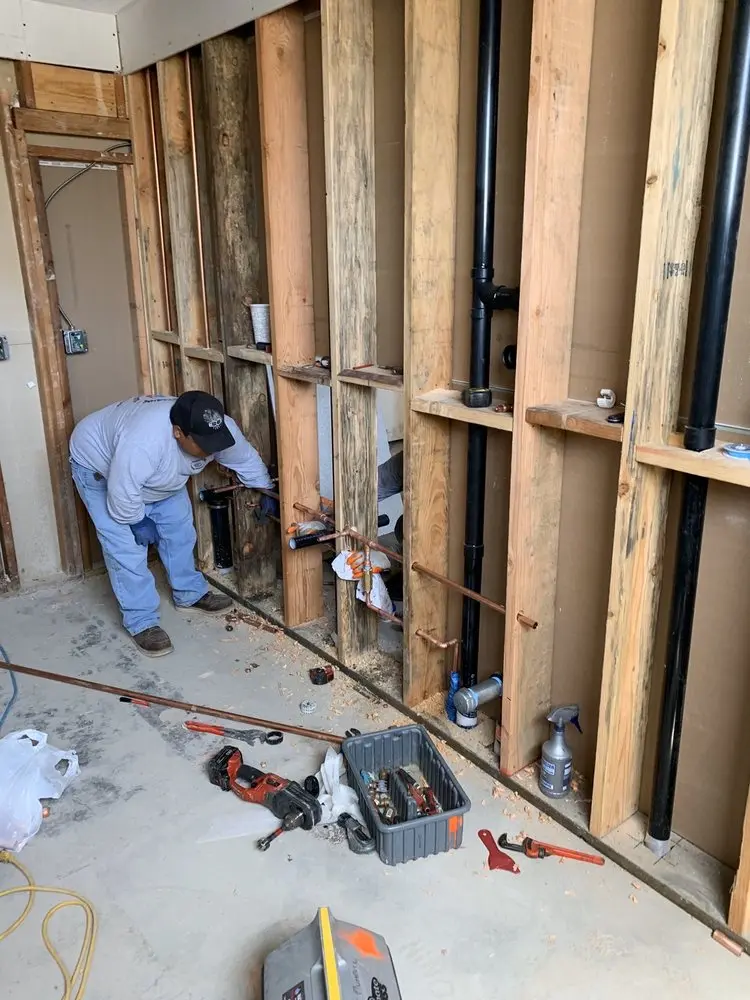 Commercial rough-in plumbing for Gas Line Repair in North Londonderry